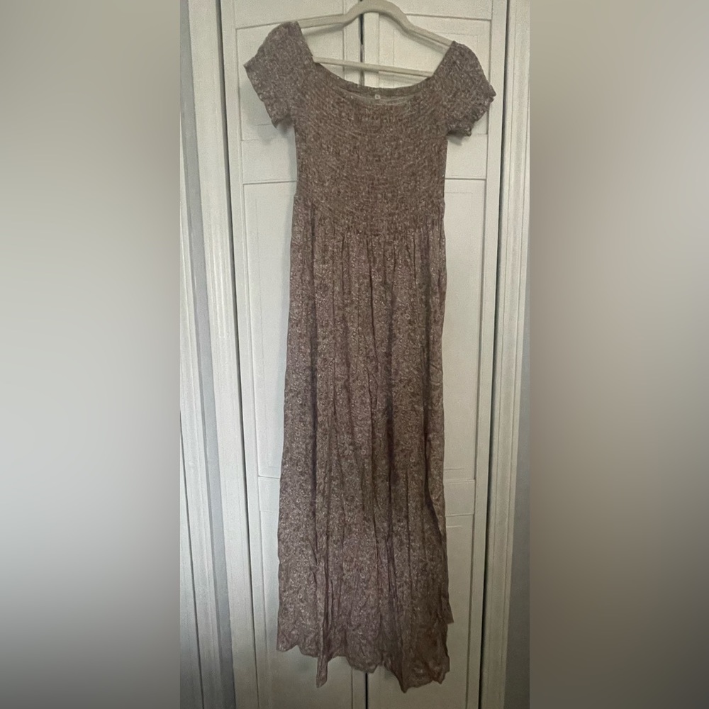 Neutral Colored Long Maxi